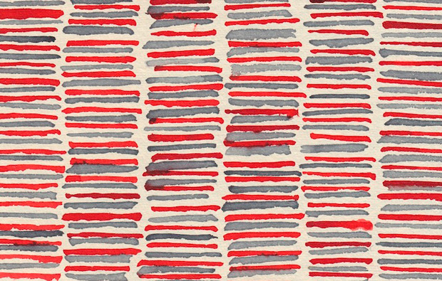 “Yoga 24” (ink on paper, 4.75 x 6")